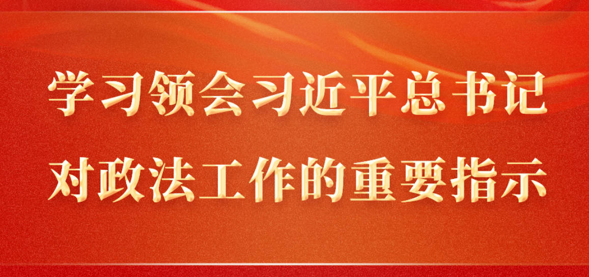 学习领会习近平总书记对政法工作的重要指示